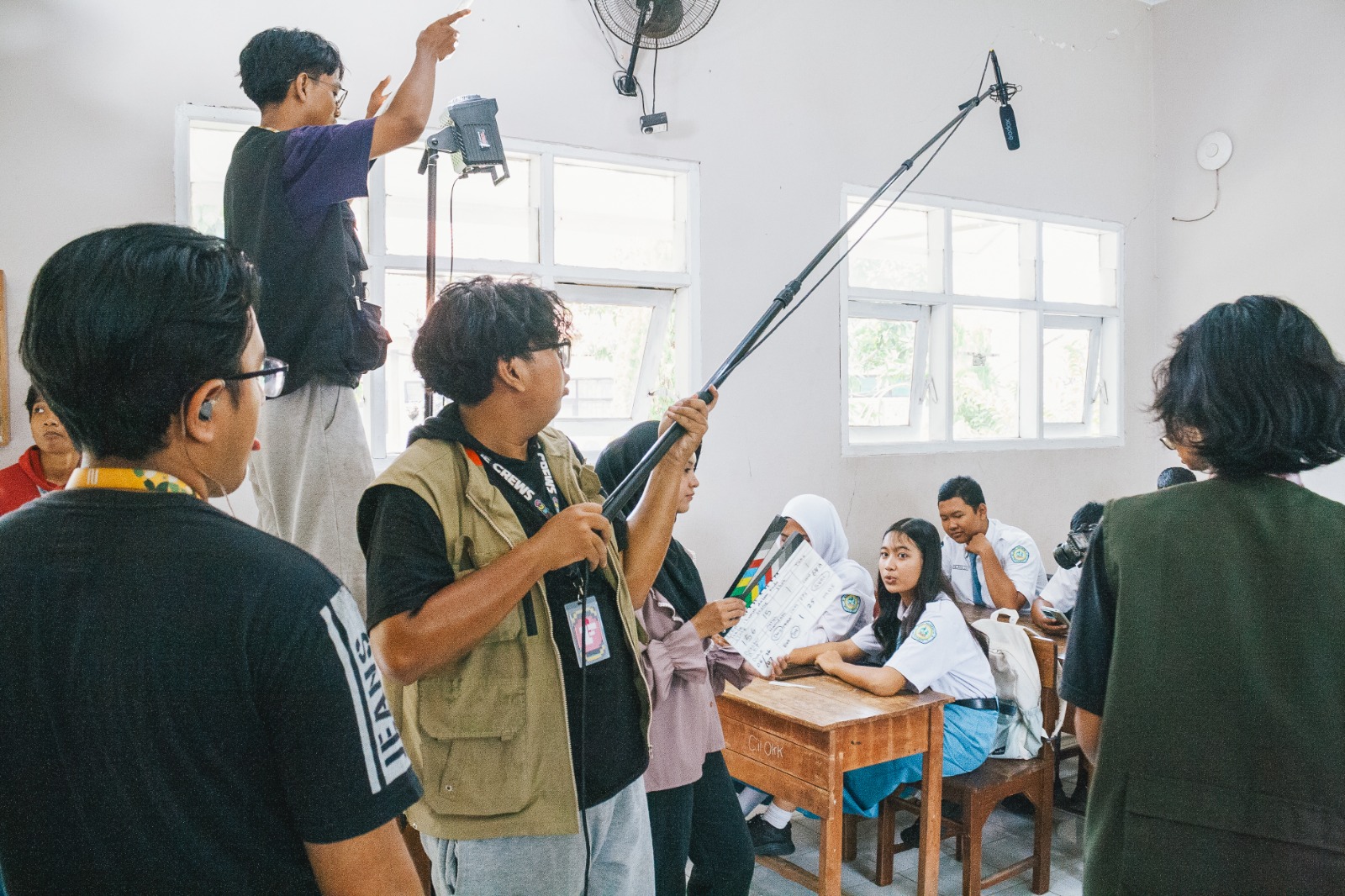 Behind the scenes